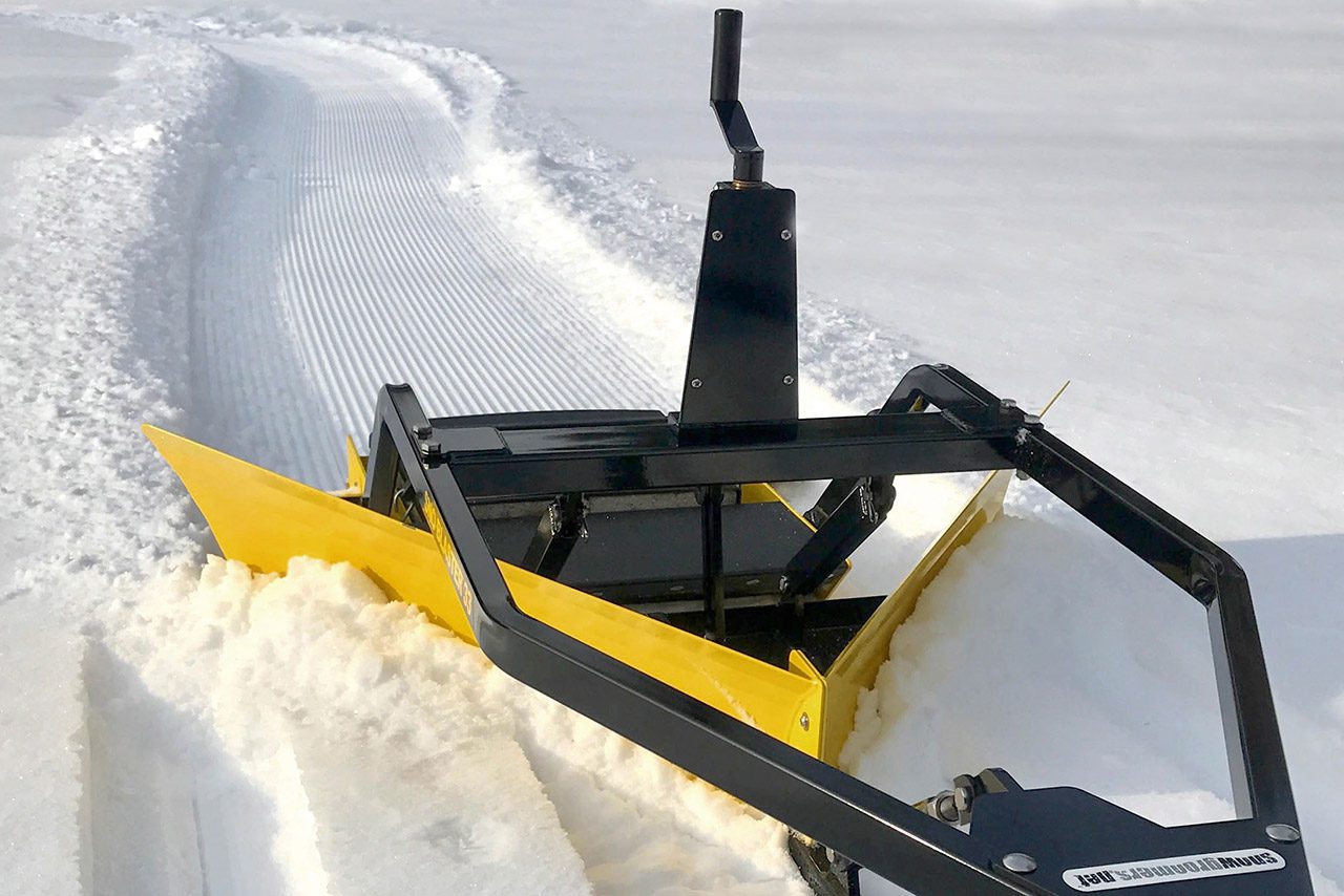 sno-blaster, snow groomer for fat bike trails