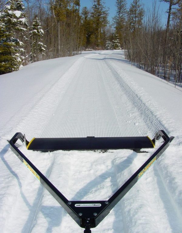 snow groomer front view