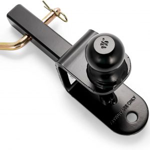 Black Boar ATV/UTV Mount with Hitch Winch Strap Loop (1 7/8" Ball, 1 1/4" Shank) (66026)
